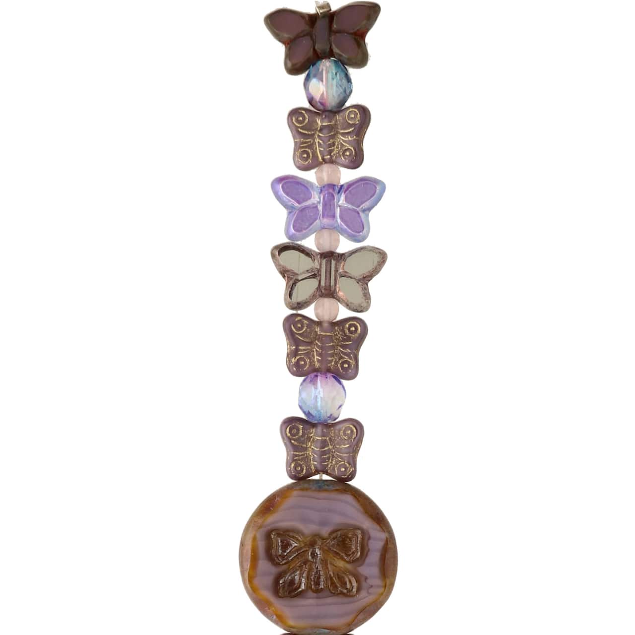 Purple Czech Glass Butterfly Bead Mix by Bead Landing&#x2122;